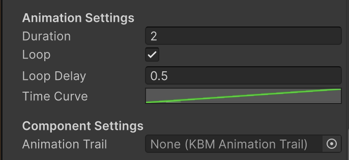 KBMAnimation Animation Settings