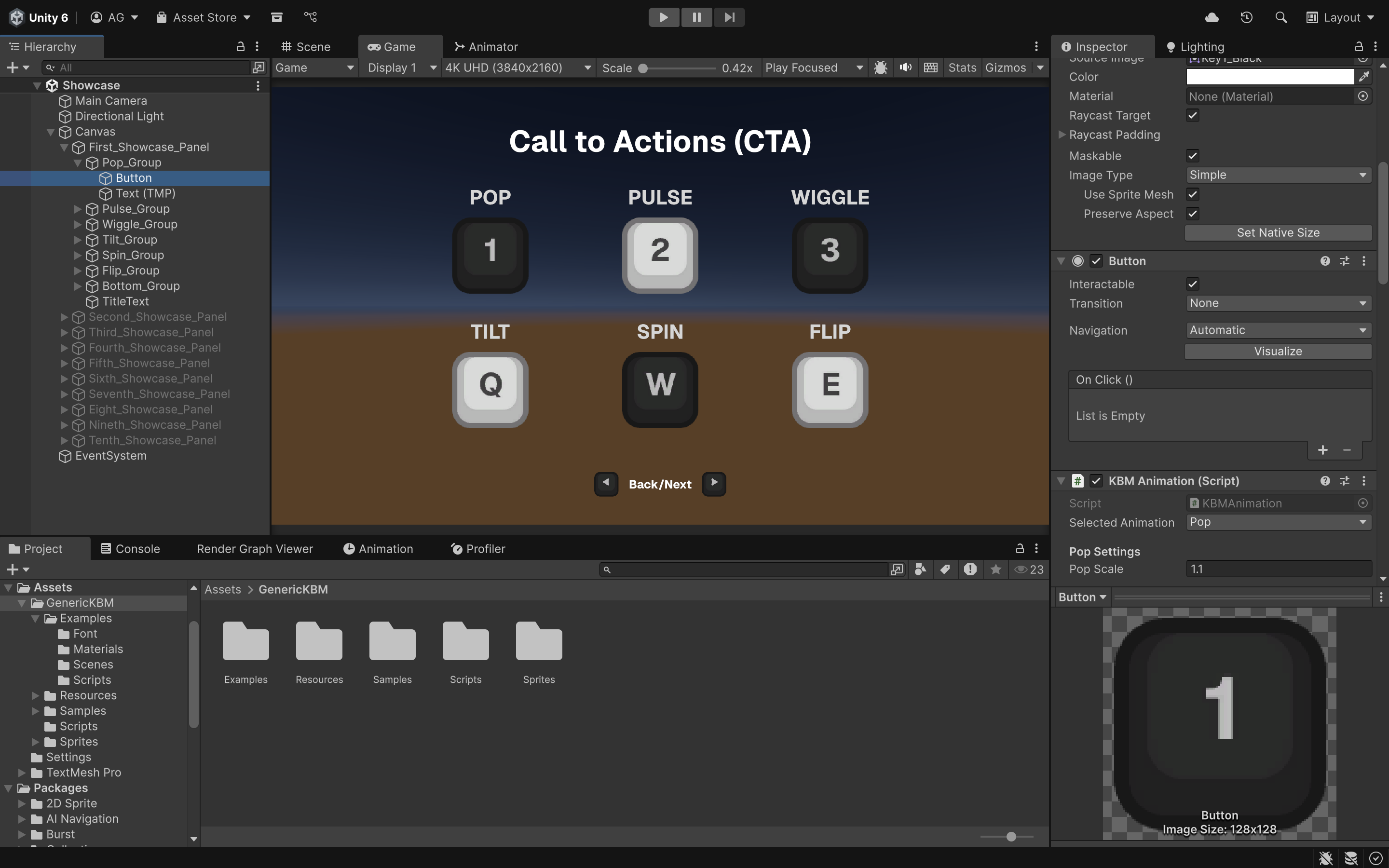 KBMAnimation Component Selection