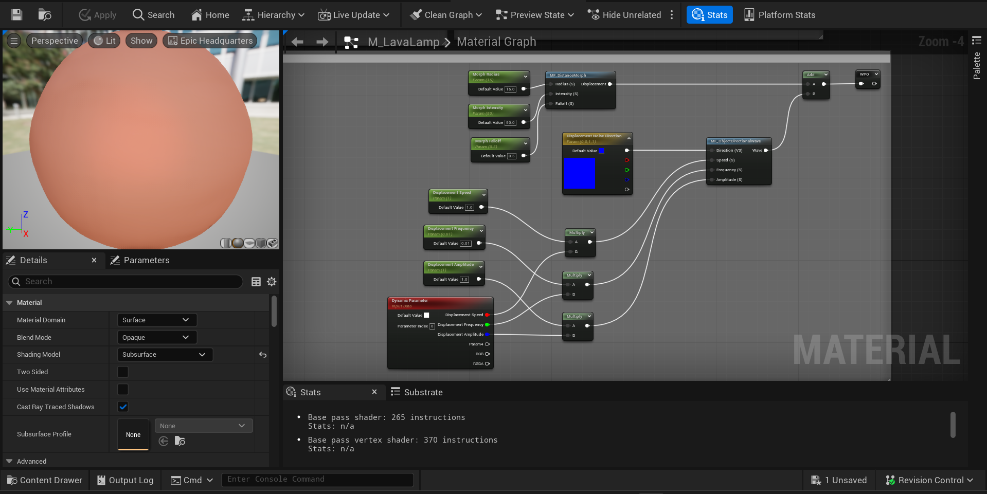 WPO Term in Material Editor