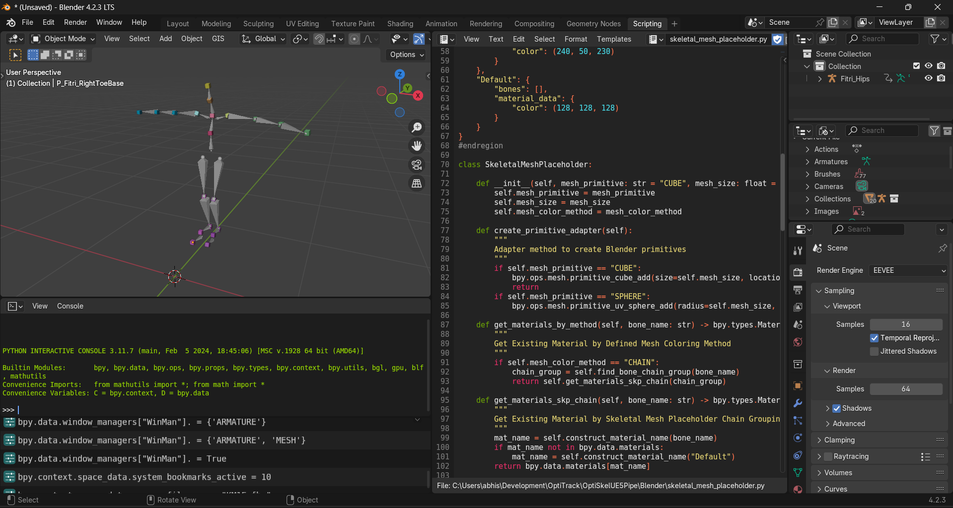 Custom Script for Forming Skeletal Mesh Ready Asset