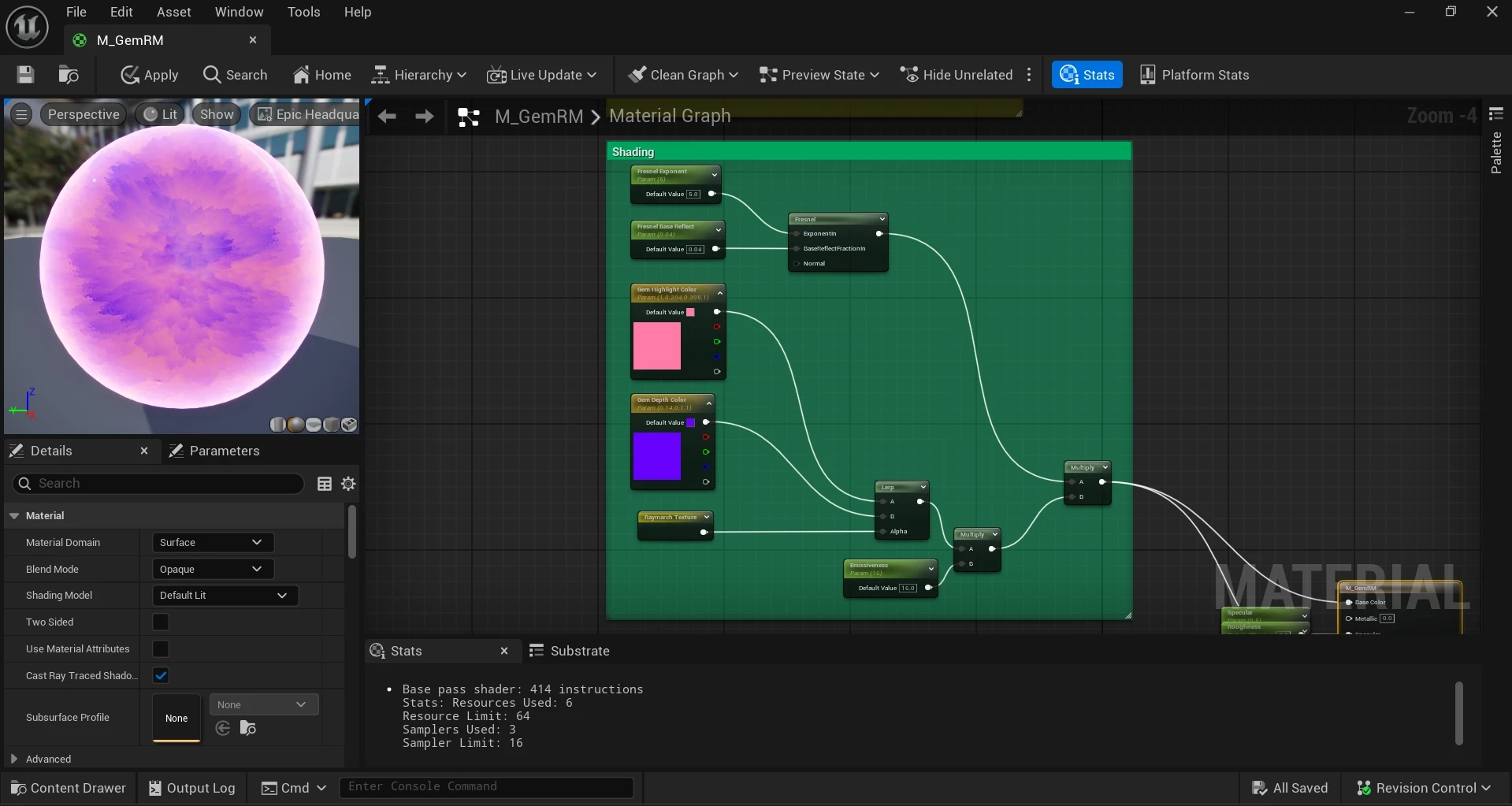 Shading the Material